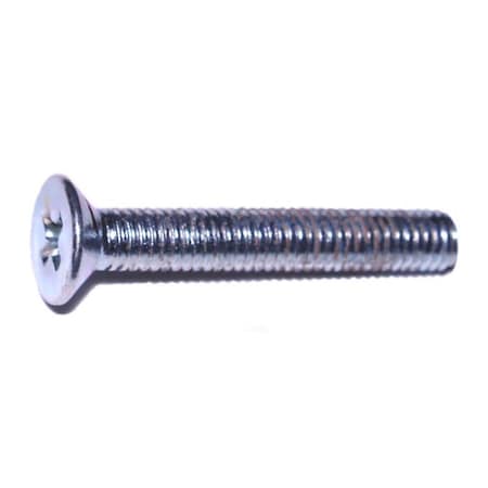 Midwest Fastener M3-0.50 x 20 mm Phillips Flat Machine Screw, Zinc Plated Steel, 20 PK 79658